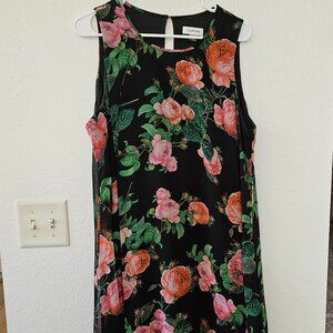 Calvin Klein Floral Womens Dress Size 14  Silky Flowy
